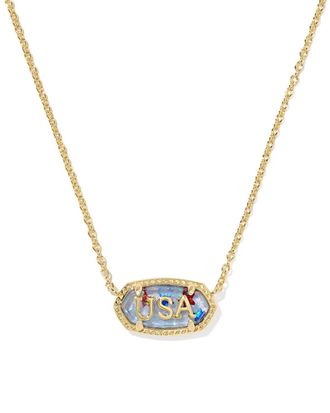 Kendra Scott Womens Elisa Usa Short Pendant Necklace In Gold Or Silver Star Illusion