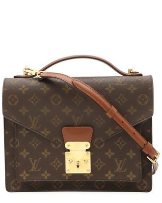 Louis Vuitton Brown Monogram Canvas Monceau 28 Business Bag (Authentic Pre- Loved)