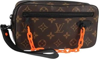 Louis Vuitton Pre-owned Clutches, male, Brown, Size: ONE SIZE Pre-owned Clutch Bag