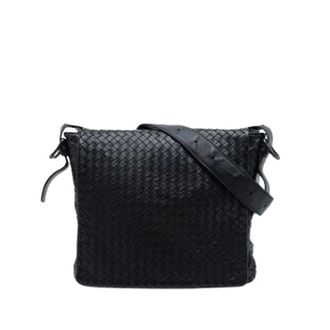 Bottega Veneta Pre-owned Intrecciato Nappa Crossbody Bag - Dames - Pre-owned - Zwart - Maat: ONE Size Leer