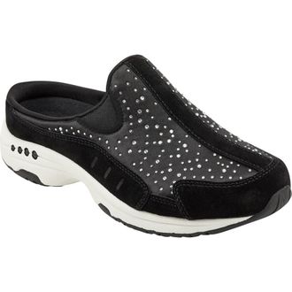 Easy Spirit Travelstones Sneaker in Black Suede at Nordstrom, Size 6.5