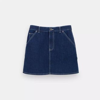 Coach Denim Utility Skirt