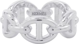 Herm&egrave;s Silver 925 Band Ring (Pre-Owned)
