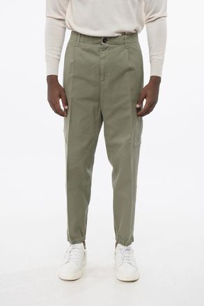 Brunello Cucinelli Pantaloni Cargo ad 1 Pince in Cotone Brunello Cucinelli