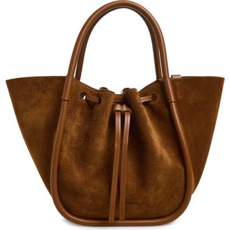 Proenza Schouler Small Ruched Leather Tote in Saddle at Nordstrom
