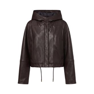 Sportmax Dames, Jassen, Bruin, Maat: 2XS Leer