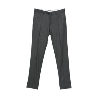 Canali Suit Trousers, male, Gray, Size: 4XL Pressed-crease Trousers