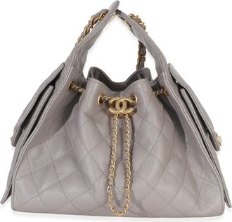 Chanel Quilted Caviar Small Chanel 25 Hobo Handbag