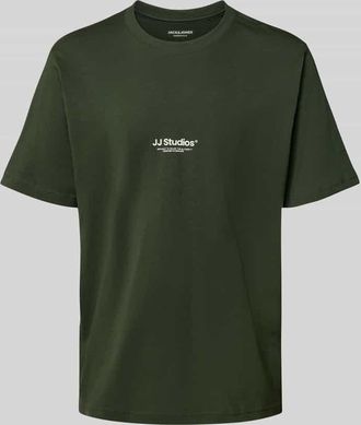 Jack & Jones Jack & Jones T-Shirt mit Rundhalsausschnitt Modell SOHO in Dunkelgruen, Größe XXL