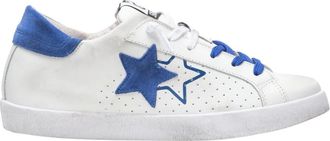 2Star 2Star, Schoenen, Heren, Wit, 41 EU, Leer, Witte Leren Prime Star Sneakers