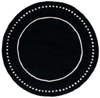 Safavieh Alfombra lana negro/marfil 152 x 152 cm