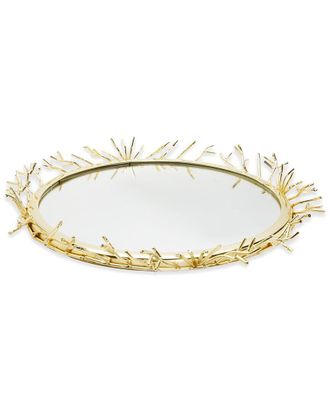 Alice Pazkus Decorative Round Mirror Tray