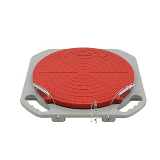 OEM Sistema De Alineaci&oacute;n De Ruedas, Capacidad De Carga De 3t, Rotaci&oacute;n De 360&deg;, 2 Piezas, Color Gris Y Rojo