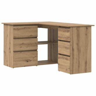 vidaXL Escritorio De Esquina Madera Contrachapada 145x100x76 Cm Vidaxl