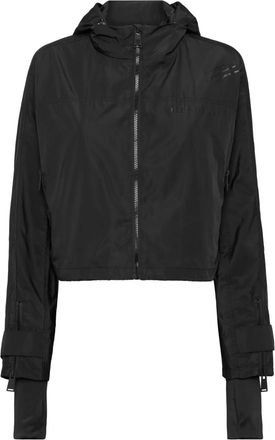 Plein Sport Giacca con cappuccio e stampa Scratch - Nero