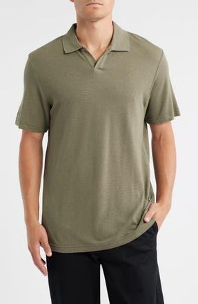 Nn.07 Paul 3462 Johnny Collar Cotton & Lyocell Piqu&eacute; Polo in Capers at Nordstrom Rack, Size Xx-Large