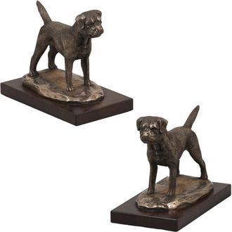 OEM Border Terrier: Estatuilla De Perro, Figura De Oficina, Trofeo Para Una Exposici&oacute;n Canina De Art-dog
