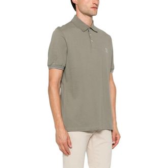 Brunello Cucinelli Embroidered Polo Shirt - male - Brunello Cucinelli - Polo Shirts - Green - 3XL - Tops
