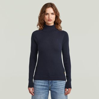 G-Star Core Turtle Slim Knit - Donkerblauw - Dames