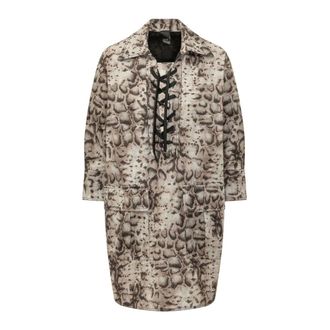 Pinko Shirt Dresses, female, Beige, Size: XL Sleeveless Dress