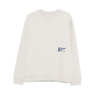 Barbour Sweatshirts, male, White, Size: M Blythe Crew Neck Jumper