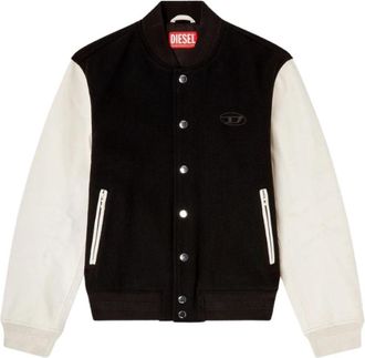 Diesel L-Arry-Wrd - Heren - Bomber jackets - Zwart - L - Katoen - Jassen