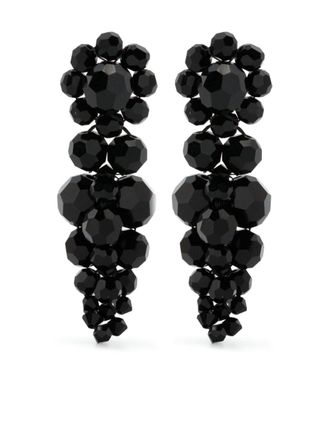 Simone Rocha bead-emellished drop earrings - Black