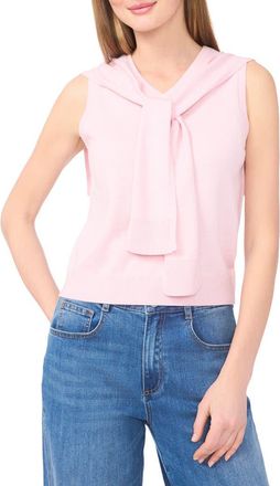 Halogen Tie Shoulder Sleeveless Sweater in Charming Pink at Nordstrom Rack, Size X-Small