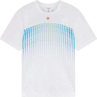 Casablanca Tennis Tech T-shirt met korte mouwen - Heren - T-shirts - Wit - L - Polyester - Tops