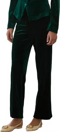 Skies Are Blue Clothing Meet Me Under The Mistletoe Pant In Hunter Green