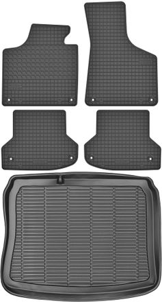 OEM Juego De Alfombrillas De Goma Para Coche Y Maletero Para Audi A3 Ii 8p Sportback (2003-2013)