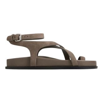 A.Emery Jalen Slim Sandal - female - A.EMERY - Flat Sandals - Brown - 4 UK - Shoes