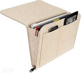 OEM Bolsa Organizadora De Fieltro Para La Cama, Ideal Para Guardar Ropa, Libros Y Accesorios (beige)