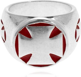 VETEMENTS Cross Ring - Dames - Ringen - Grijs - M - Accessoires