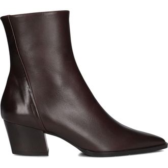 Zinda Schoenen, Dames, Bruin, 37 EU, Leer, Bruine Leren Enkellaarzen voor Dames