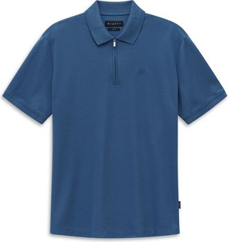 Bugatti Herren Poloshirt met korte ritssluiting