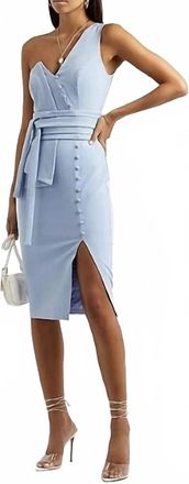 Lavish Alice Oragami Dress In Cornflower Blue