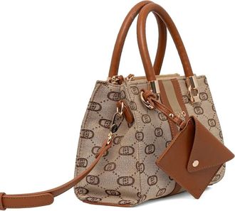 Liu Jo Borsa tote con monogramma jacquard - Marrone