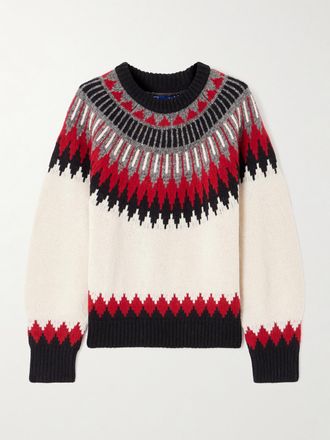 Polo Ralph Lauren Pullover In Lana Fair Isle - Verde
