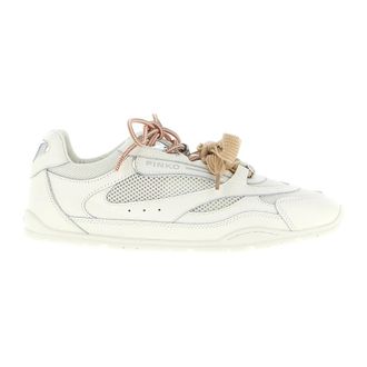 Pinko Pinko, Schoenen, Dames, Wit, 40 EU, Leer, Yulia 01 Sneakers