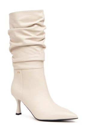 Nero Giardini Slouchy Pointed Toe Boot in White at Nordstrom, Size 8Us