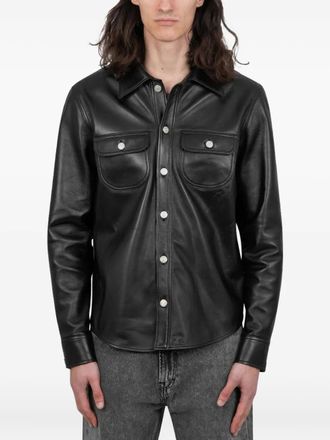 Courrèges Camicia in pelle - Nero