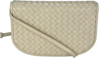 Bottega Veneta Pre-owned Cross Body Bag - Dames - Vintage Schoudertas - Wit - ONE Size - Leer - Vintage