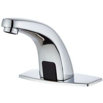 OEM Robinet Lavabo Automatique - Capteur Infrarouge 10-20 Cm - Alimentation Piles Aa Ou Secteur - Finition Chrome - 1 Pi&egrave;ce