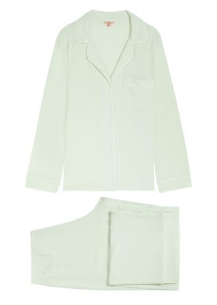 Eberjey Gisele Jersey Pyjama set - Light Green - S (UK8-10 / S)