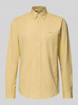 Boss Orange by Hugo Boss BOSS Orange Regular Fit Freizeithemd aus reiner Baumwolle Modell Rickert in GELB, Gr&ouml;&szlig;e XXXL