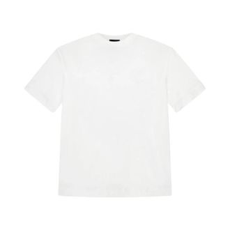 Emporio Armani T-shirt met ronde hals - Heren - T-shirts - Wit - M - Katoen - Tops
