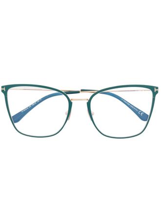 Tom Ford Eyewear Bril met cat-eye montuur - Groen
