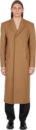 Diomene Coats - Heren - Mantel - Bruin - S - Wol - Jassen