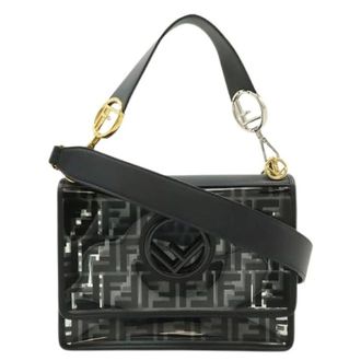 Fendi Pre-owned Shoulder Bags, female, Black, Size: ONE SIZE Pre-owned Kan I F 2way bag